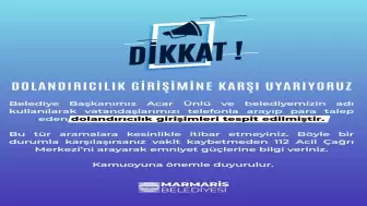 Marmaris belediyesi’nden vatandaşlara uyarı