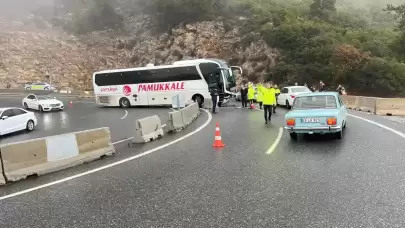 Muğla Sakar'da Yolcu Otobüsü Kazası: 5 yaralı